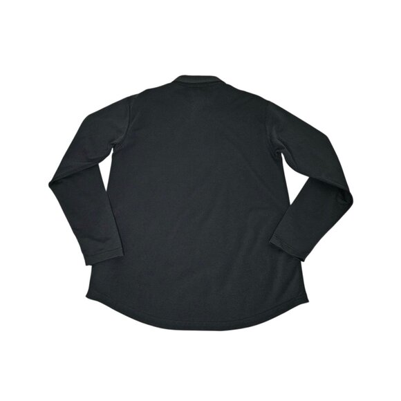 Bylt Premium Basics Lux Drop-Cut Long Sleeve Polo Shirt Men's Medium Black EUC - Picture 4 of 7